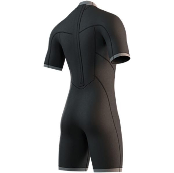 Mystic Brand 3/2mm Back Zip Flatlock Shorty 2026 Våddragt Til Mænd 35000.250035 - Black